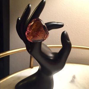 “Hillary London” Purple Glass Bubble Ring